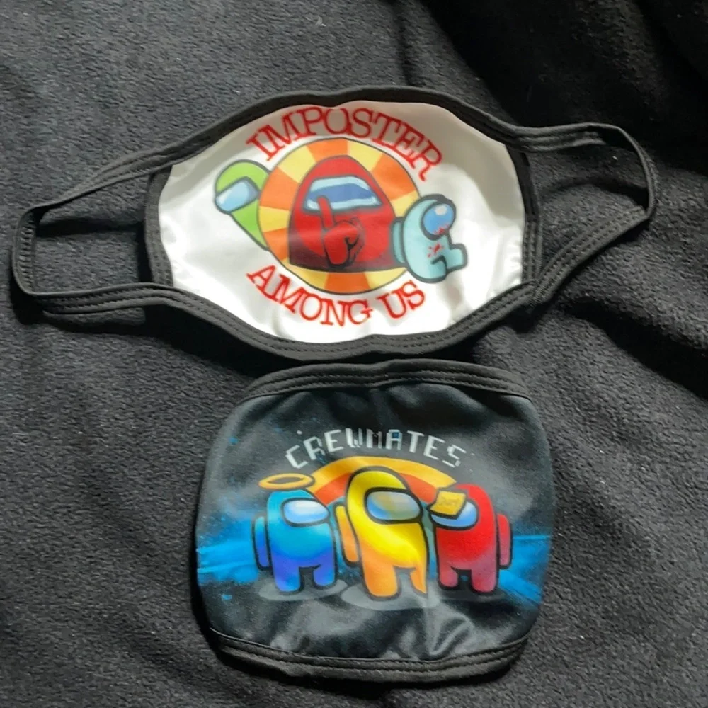 New set/2 Among us face masks